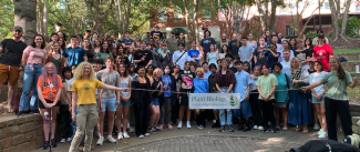 Terrarium building workshop group picture